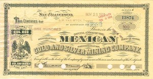 Mexican Gold and Silver Mining Co. - Stock Certificate